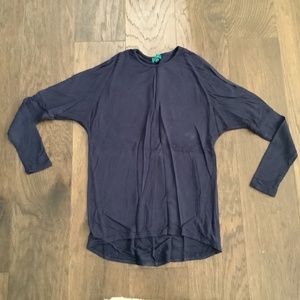 Navy High low tee shirt